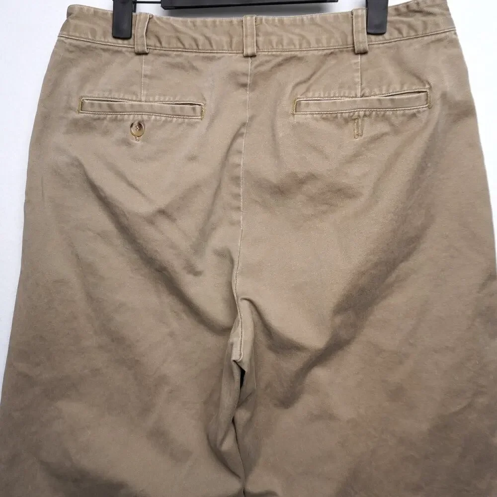 Vintage Banana Republic Khakis Flat Front Relaxed‎ Fit Tapered Size 34